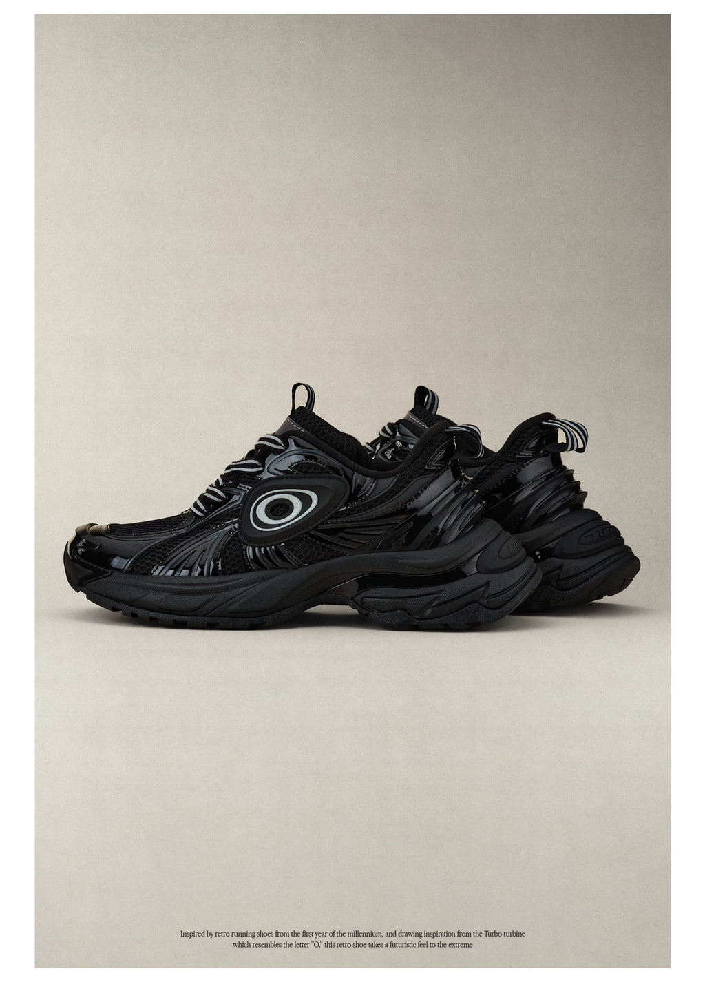 OLD ORDER Leather Lace-Up Dad Sneaker