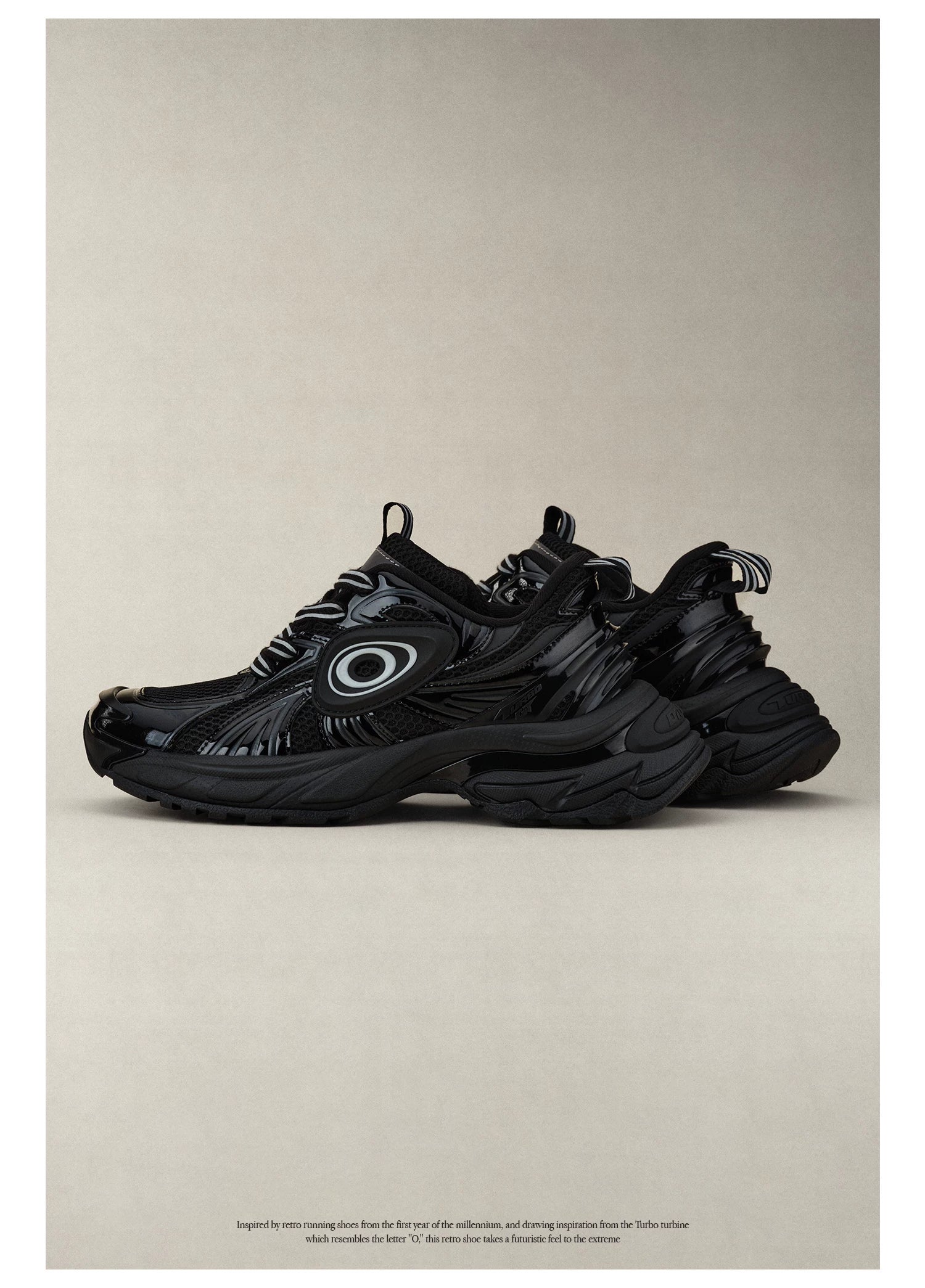 OLD ORDER Leather Lace-Up Dad Sneaker