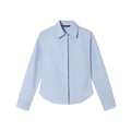 TGNS Slim Fit Long-Sleeve Button-Up Blouse
