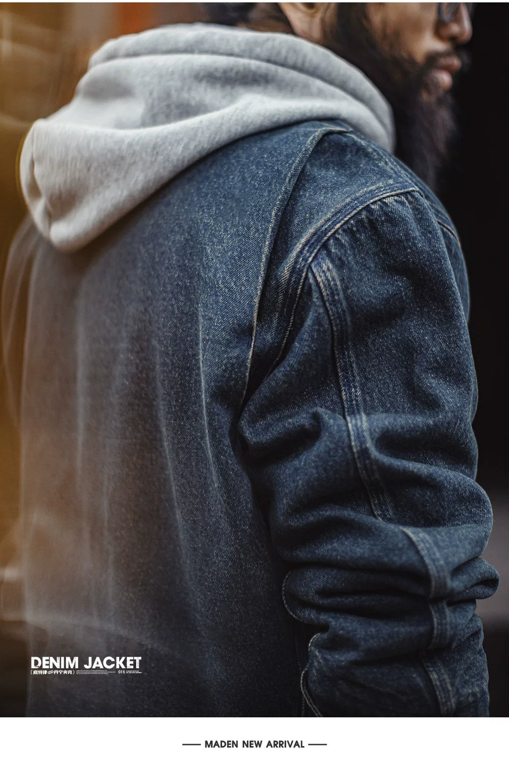 Madden Vintage Denim Detroit Casual Lapel Jacket