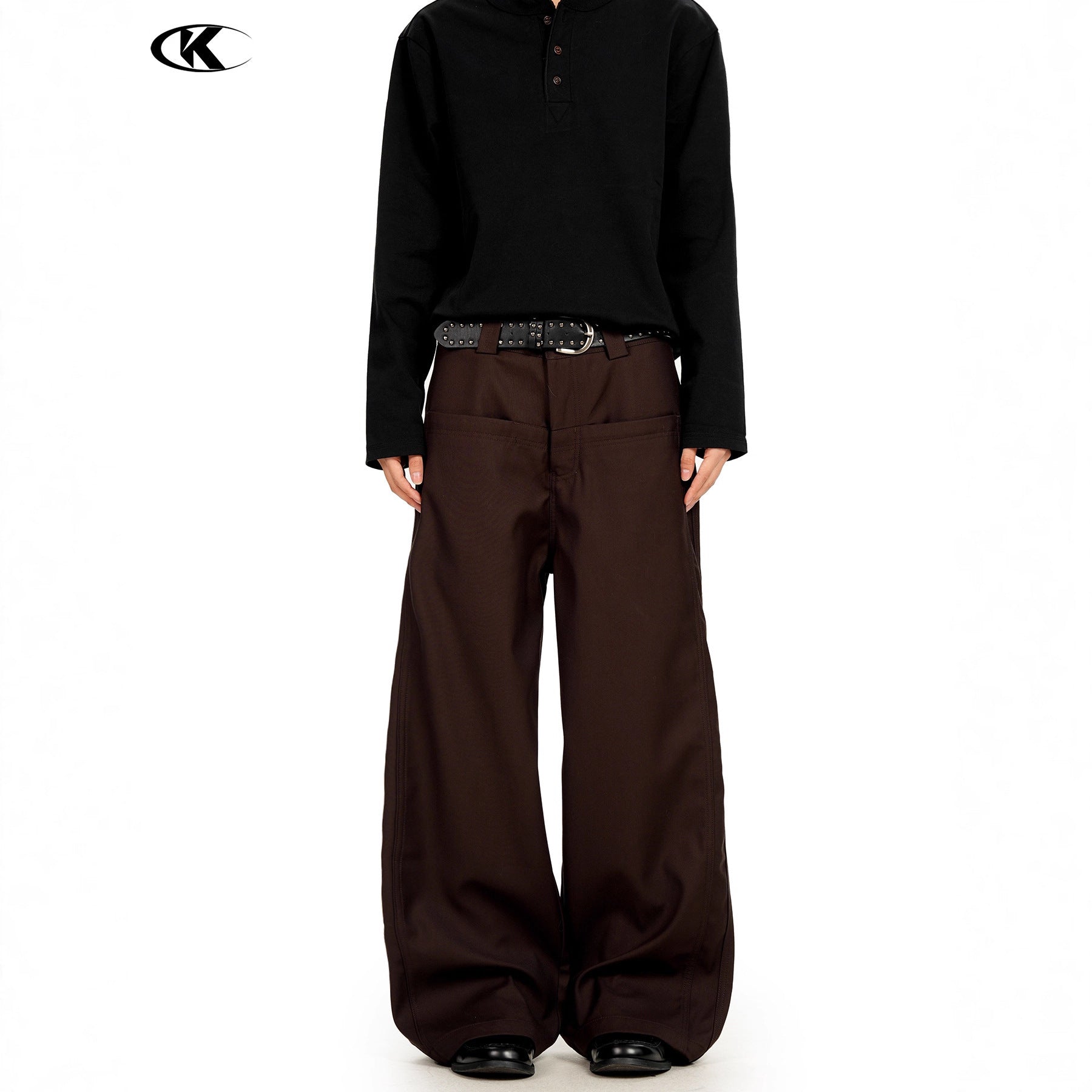 11KN Straight Wide-Leg Trousers