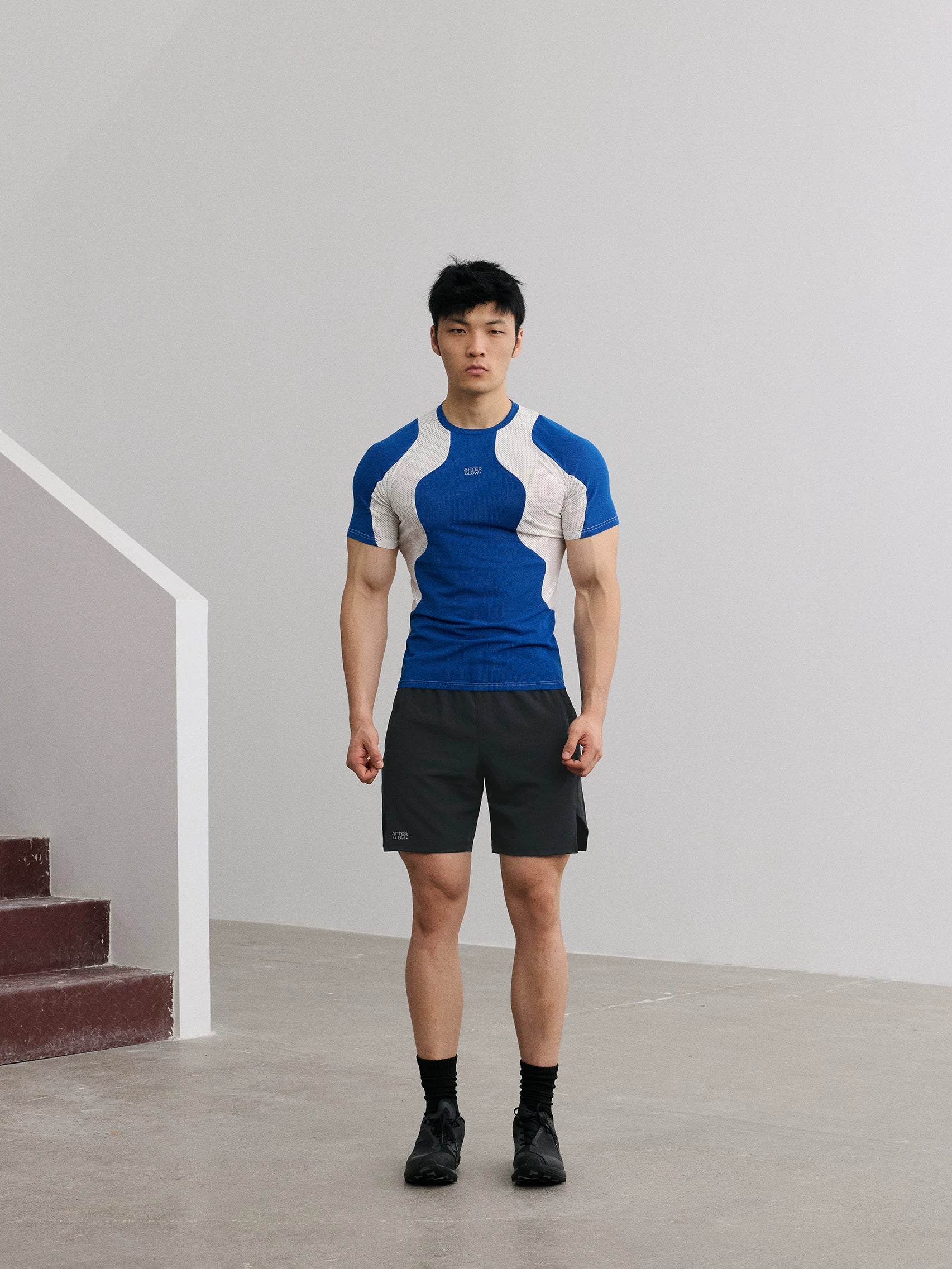 AFTERGLOW Color-Block 180g Quick-Dry Fitted Tee