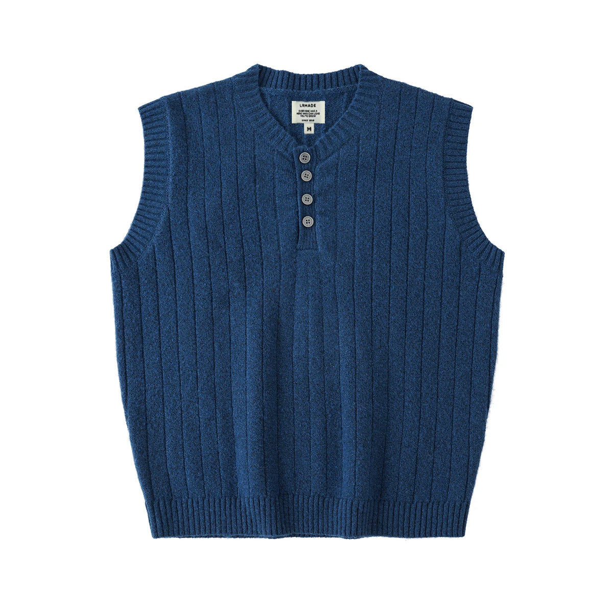 LR MADE Henley Neck 260g Warm Knit Vest
