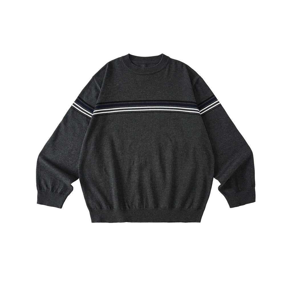 LR MADE Contrast Stripe 400g Warm Oversized Sweater
