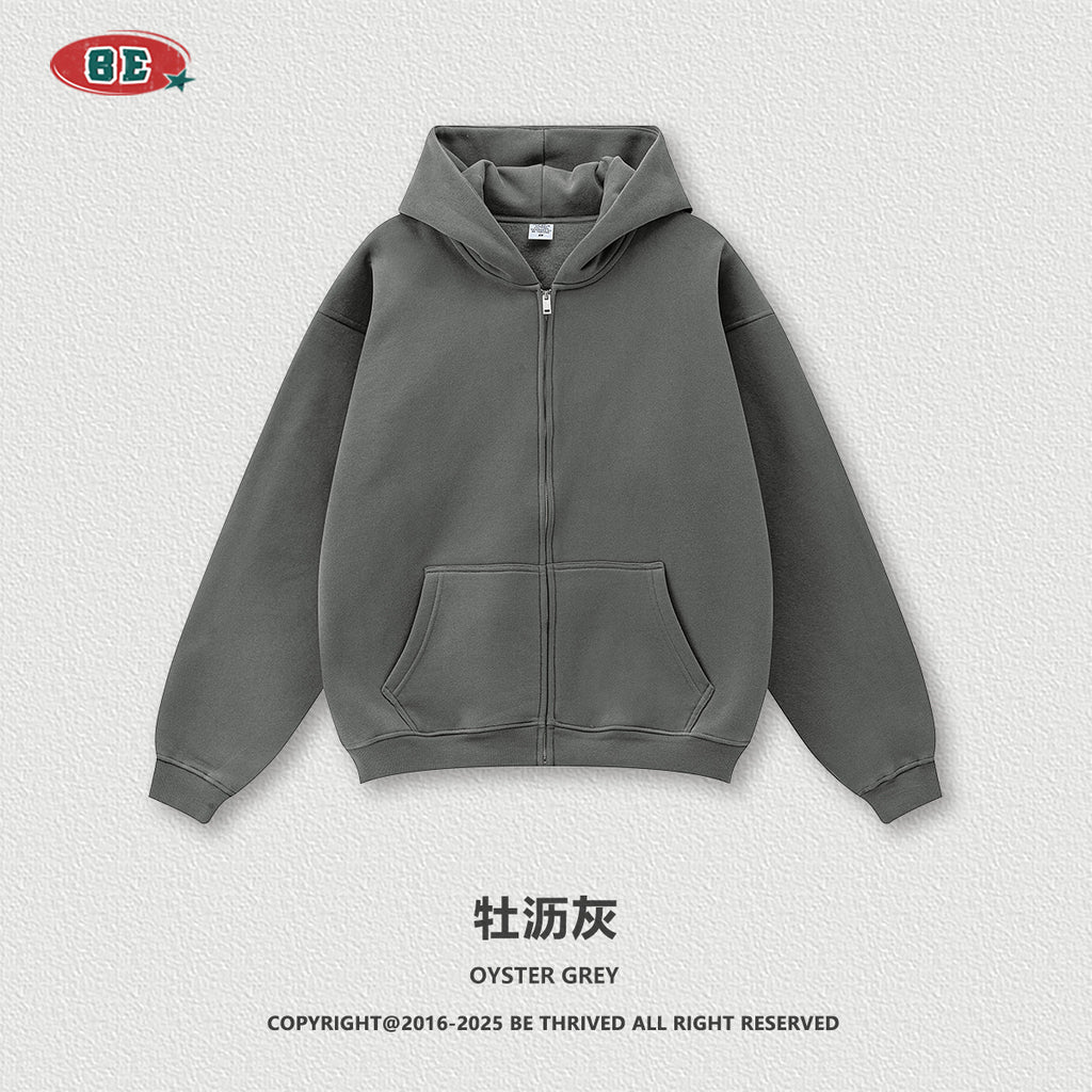 BE THRIVED Fleece Zip-Up Hoodie & Jogger Set