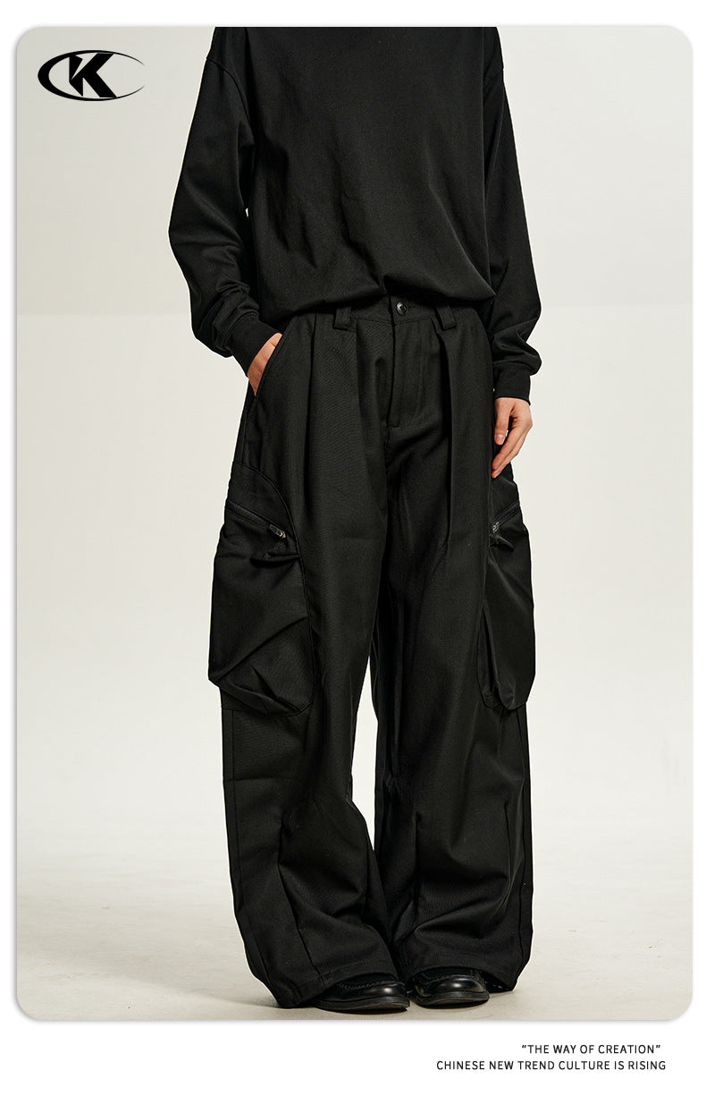 11KN Vintage Loose Casual Wide Leg Pants
