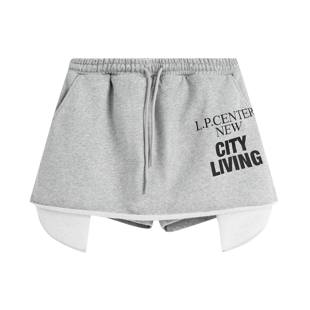 Loopsoon Letter Badge Print Loose Hoodie