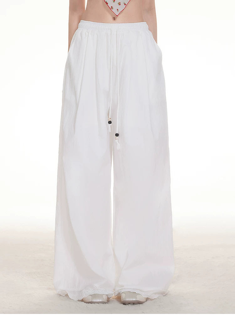 Imone Drawstring Lace Slacks