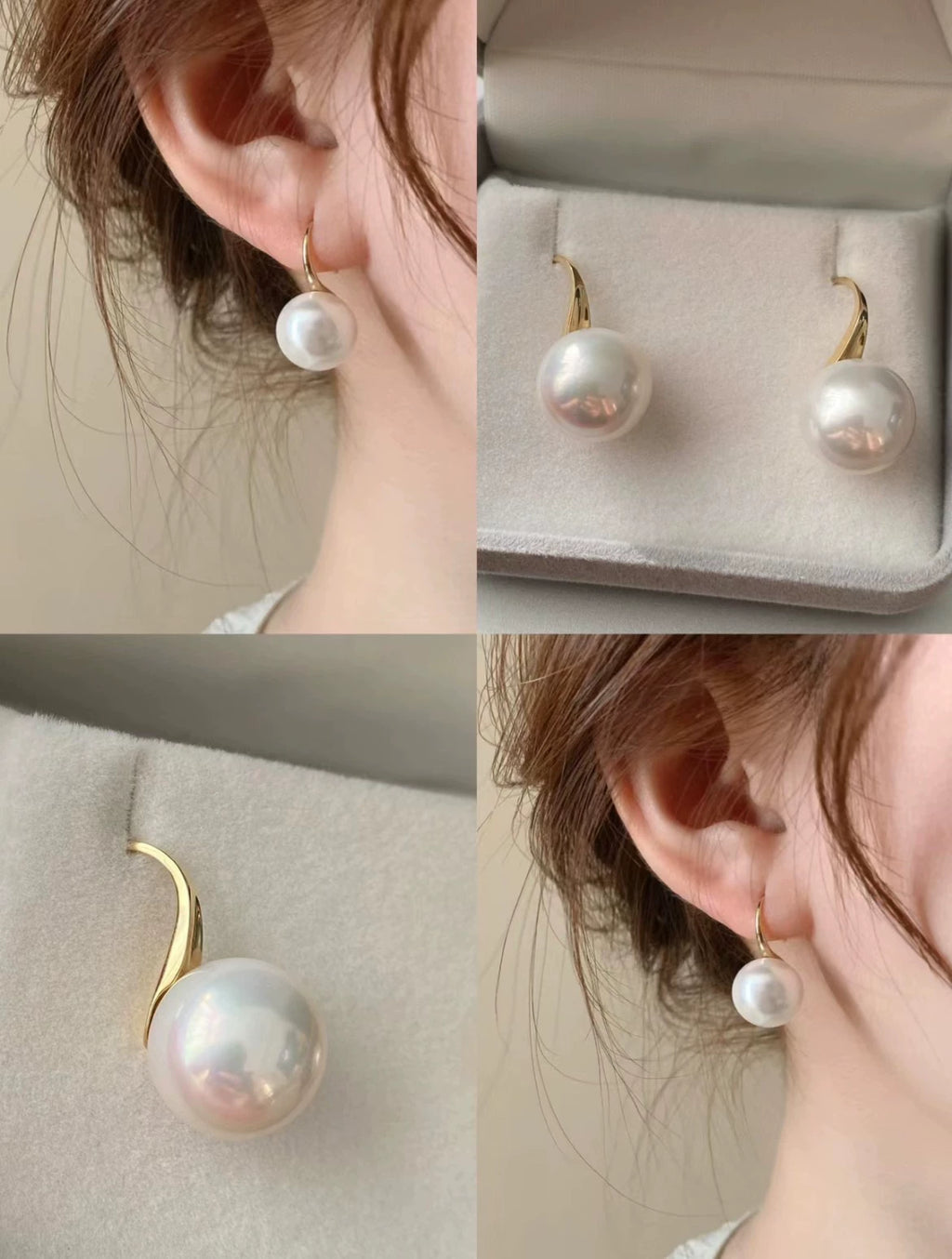 LIDAYE Pearl Multi-Style Earrings & Ear Cuffs