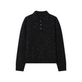 INTERLINKED 500g Warm Loose-Fit Polo Sweater