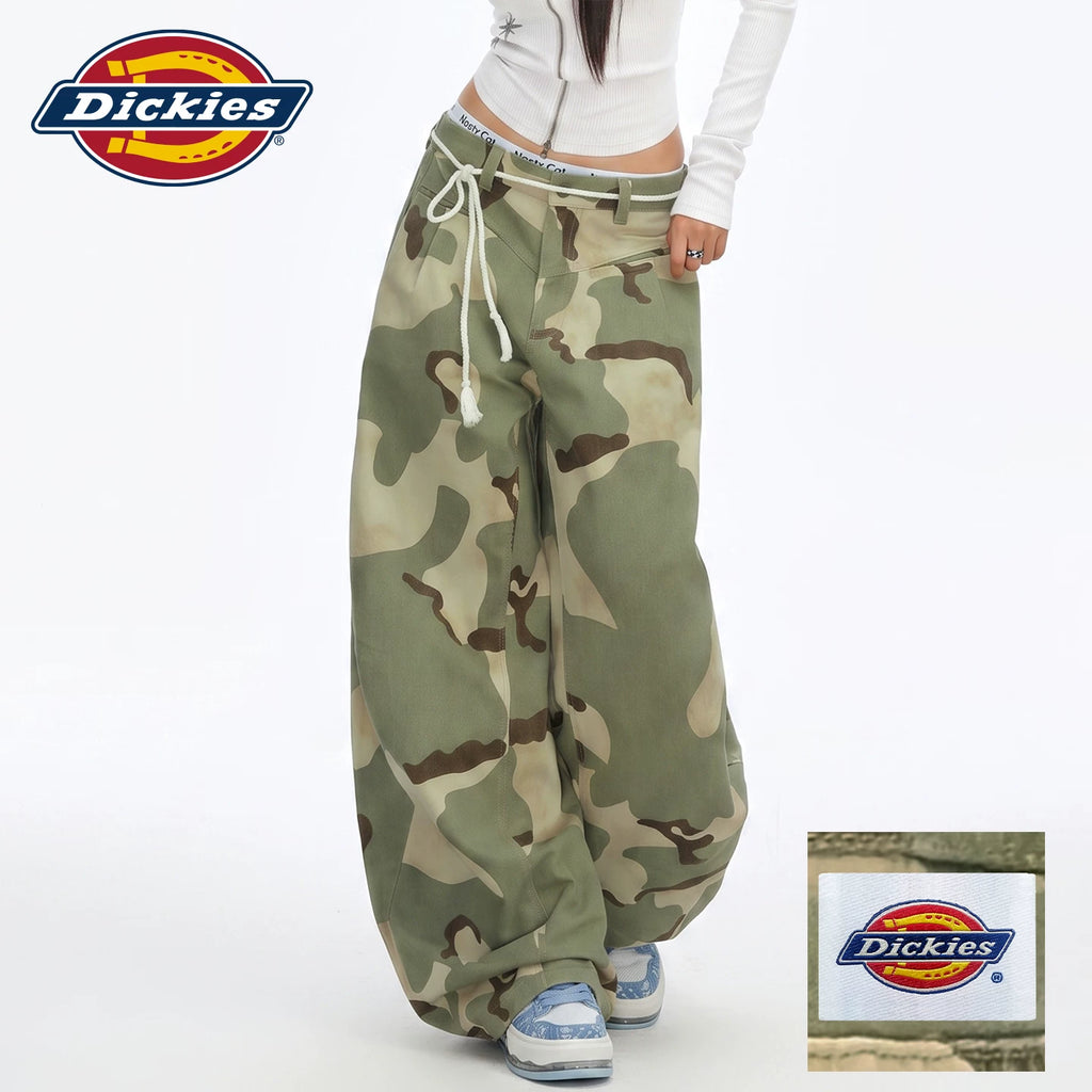 Dickies Camo 100% Cotton Breathable Loose Wide-Leg Jeans