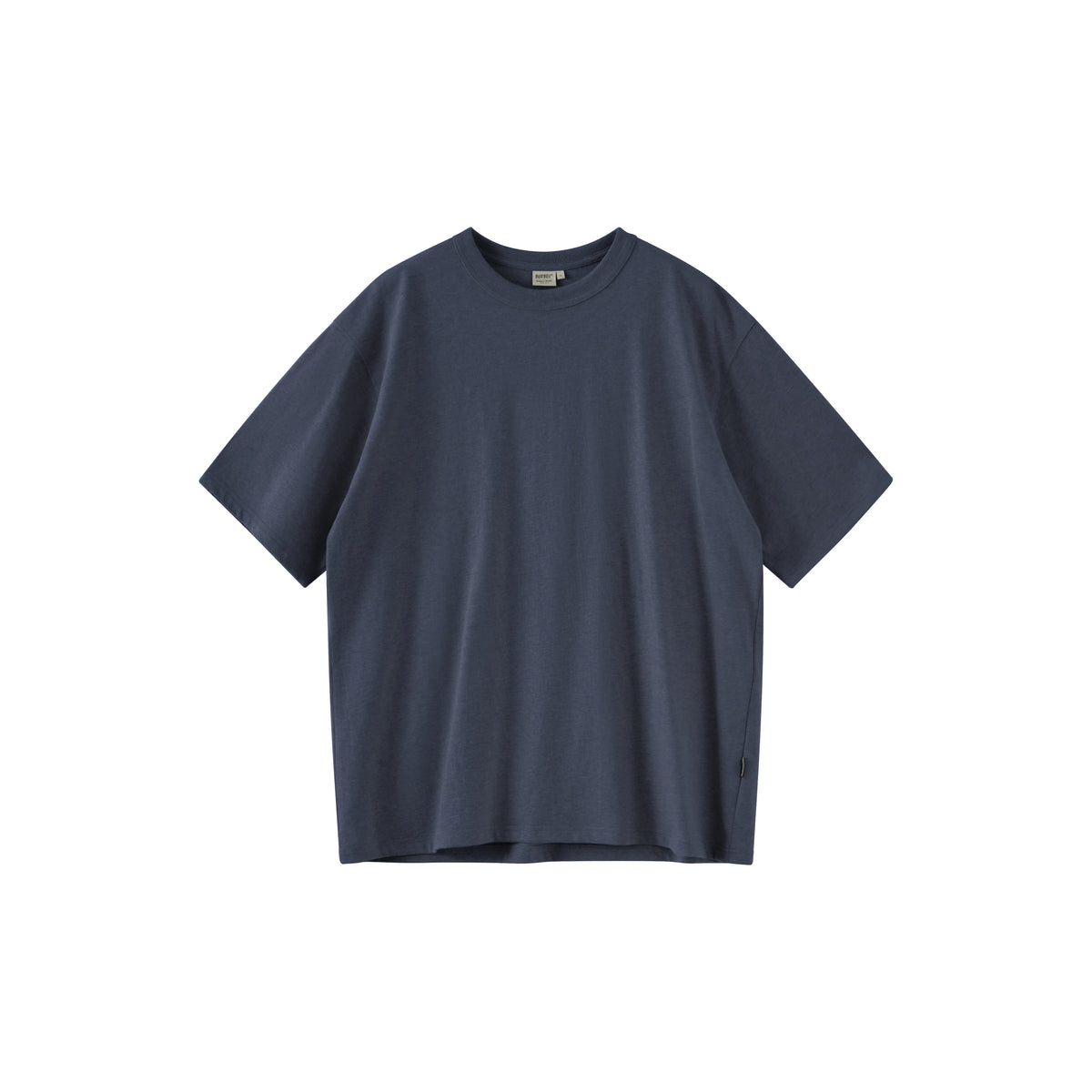 BUTTBILL Textured Cotton Loose Fit Drop-Shoulder Tee