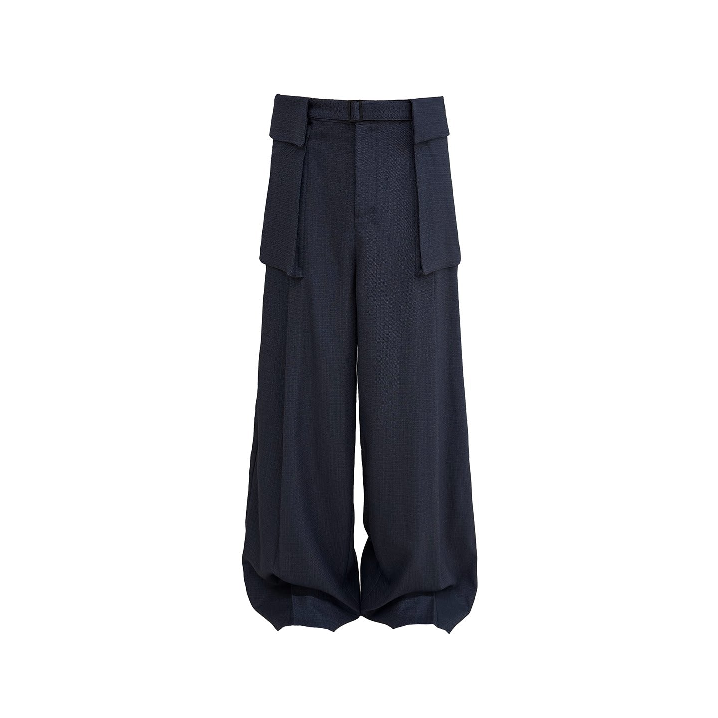 JCAESAR Wide Leg Cargo Trousers with Detachable Belt