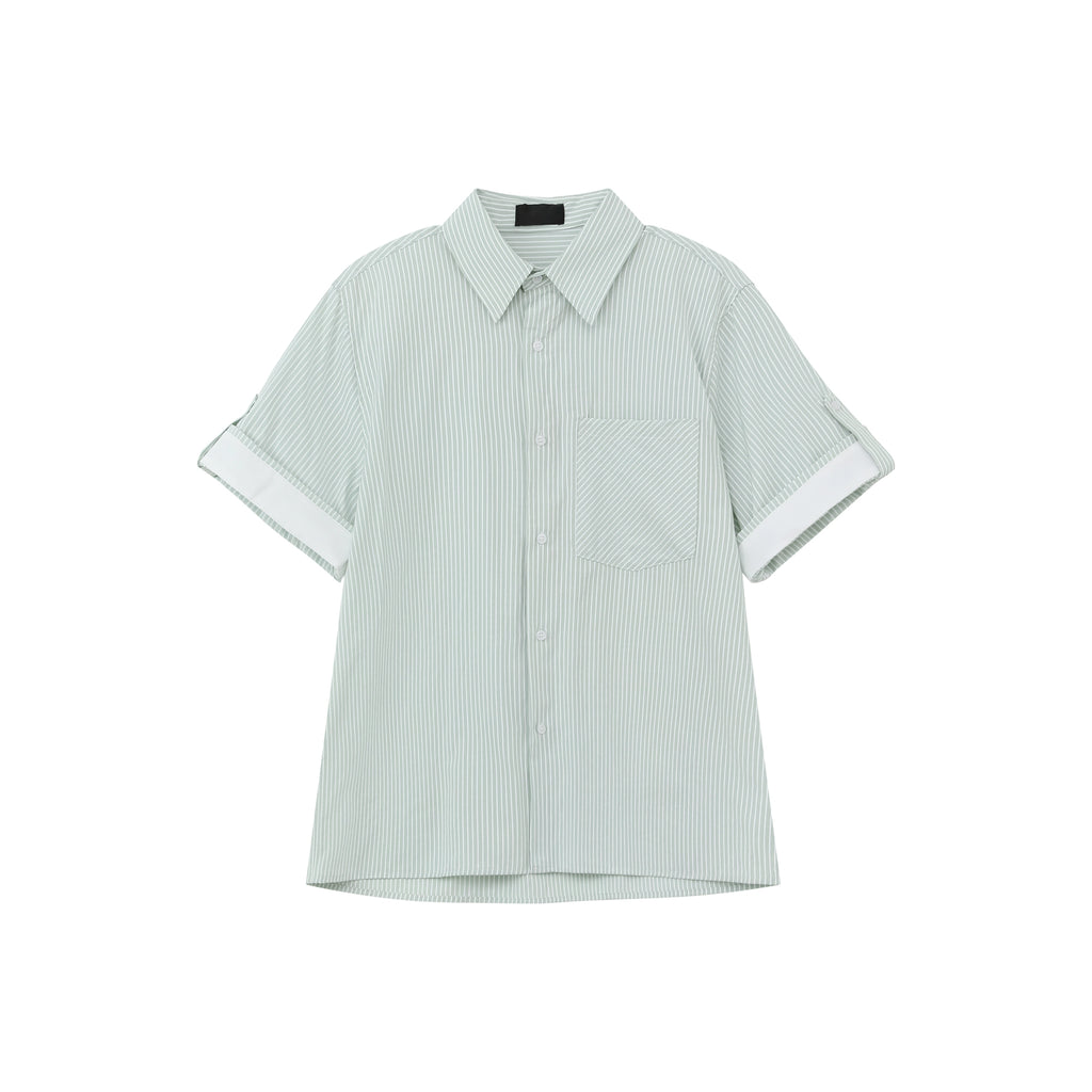 TURNTIDE Casual Loose Simple Striped Shirt