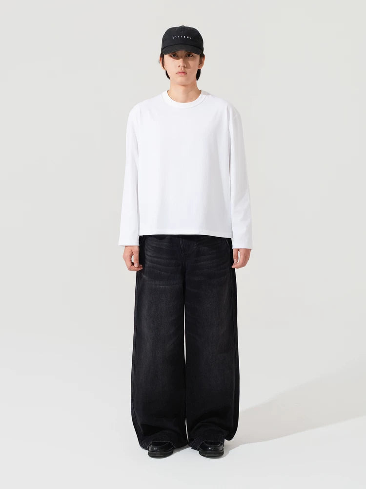 BPCALL Wide and Short Version Comfortable Casual Long Sleeve