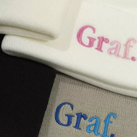 GRAF Tones Embroidered Knit Beanie