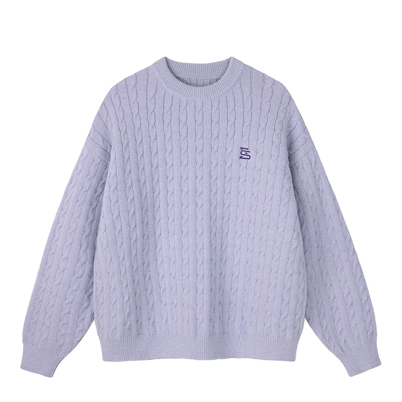 MATCHA STORY Vintage Twist Loose Sweater