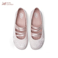 Mule Donkey Satin Embroidered Mary Jane Ballet Flat