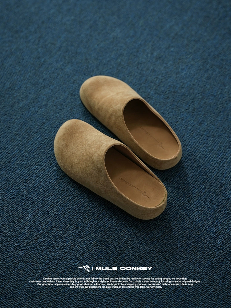 Donkey Velvet One Pedal and Half Tow Bag Head Lazy Birkenstocks