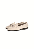 TERRAKOO Leather Tassel Slip-On Loafer