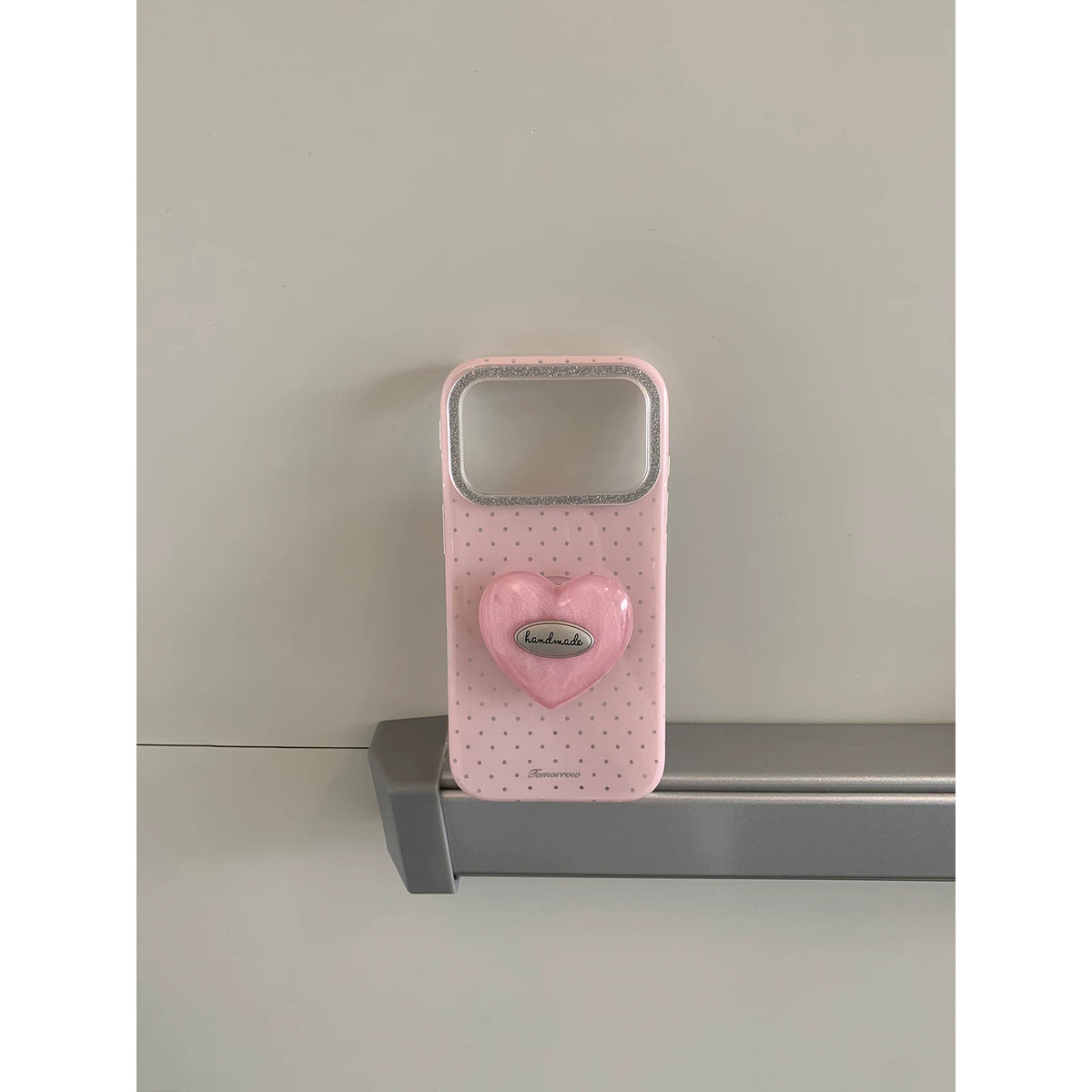 KANO Gentle White Moonlight Polka Dot Heart Case
