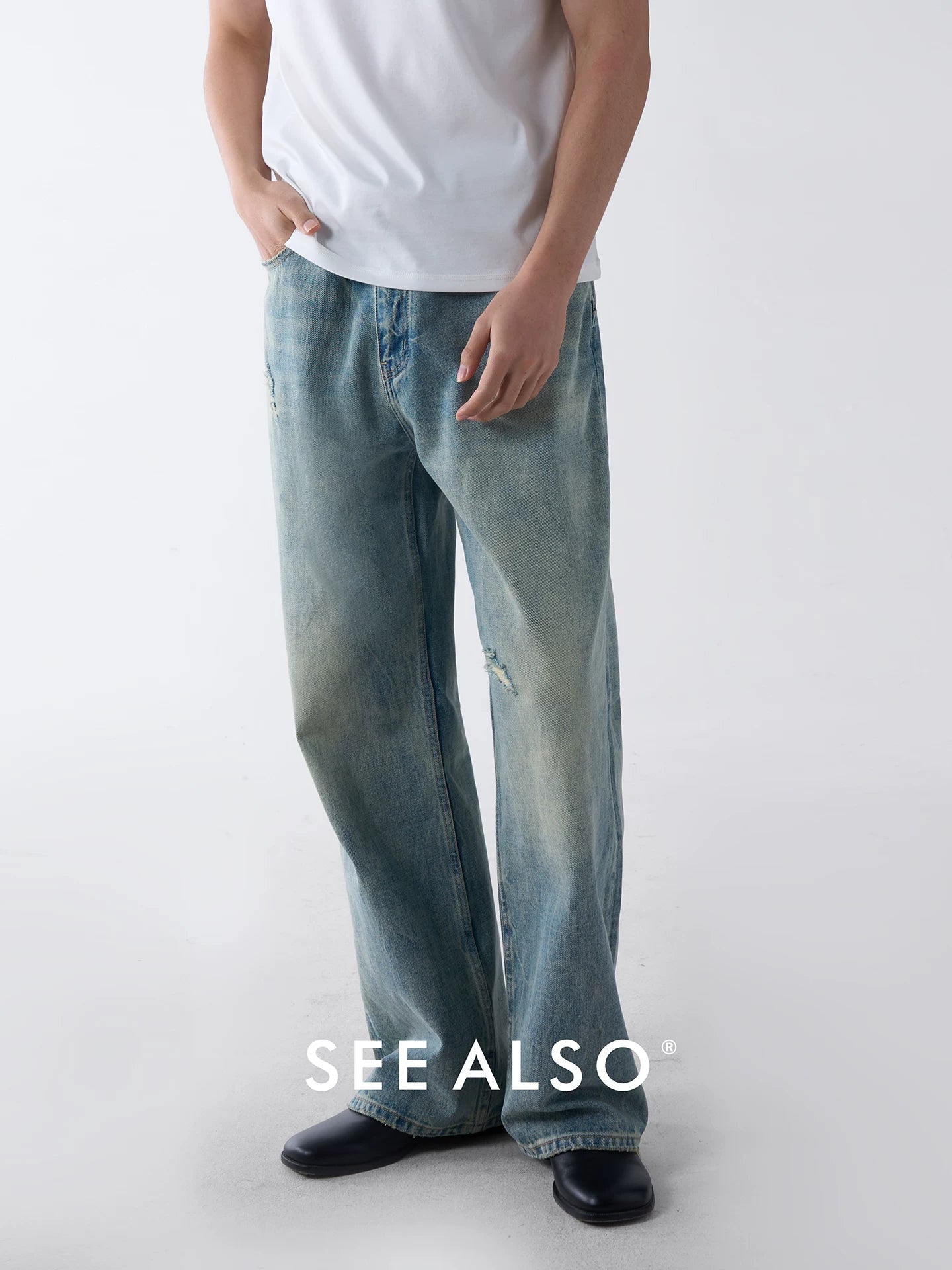 SEE ALSO Vintage Straight Ripped Jeans