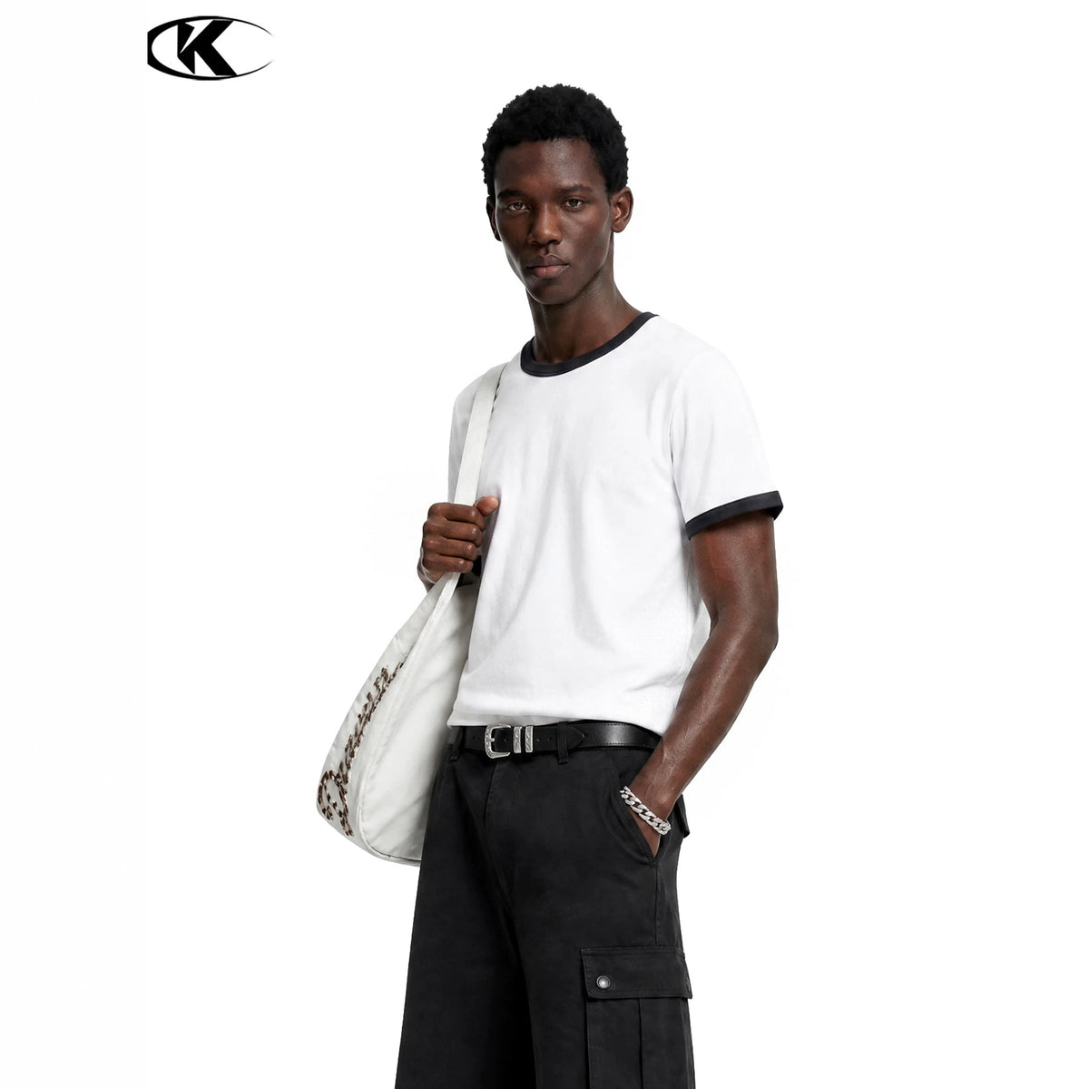11KN Contrast Trim Relaxed Fit Breathable Tee