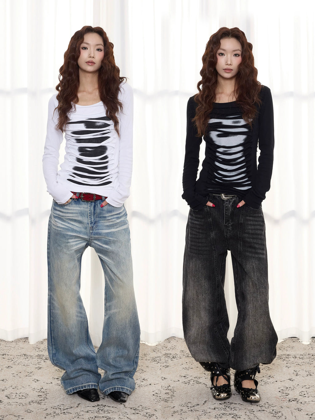ANTSSTNA Striped 260g Breathable Slim Fit Long-Sleeve Tee