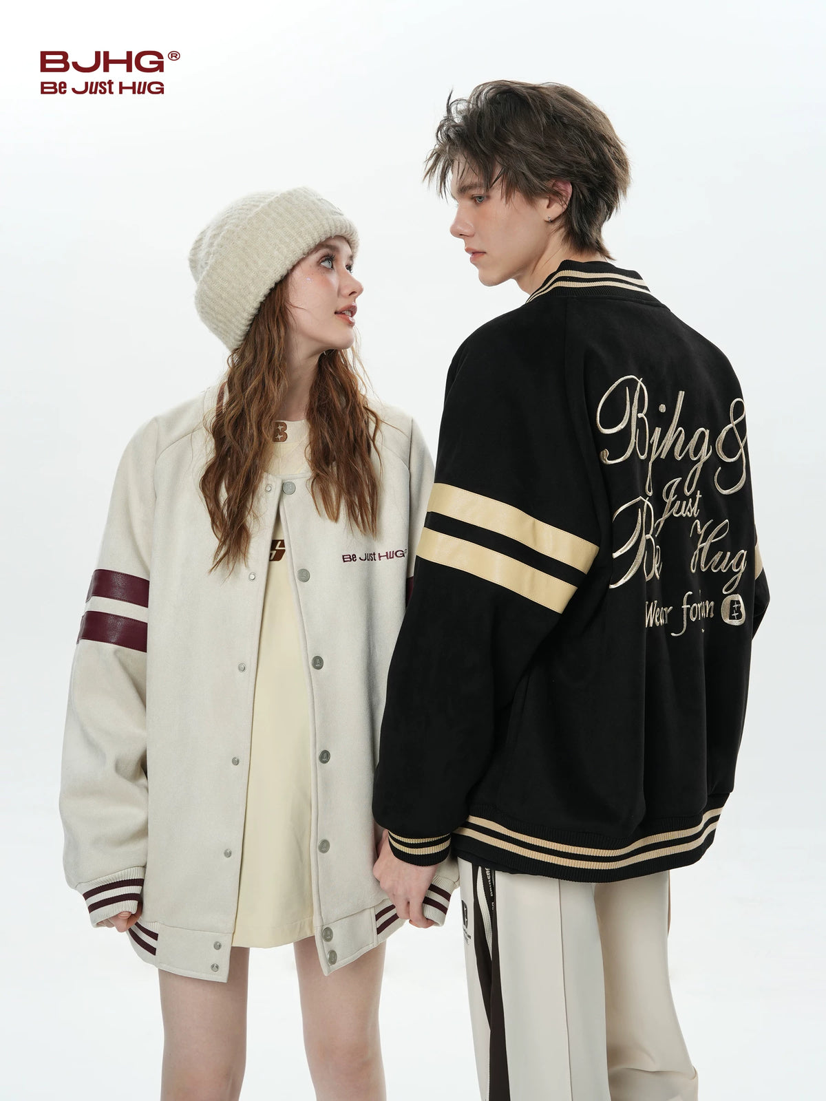 BJHG Embroidery 400g Oversized Baseball Jacket
