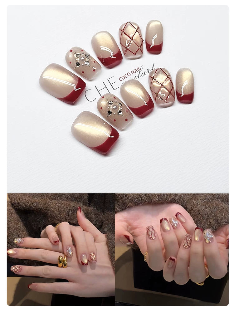 CoCo Light Luxury Premium Handmade Nail Art Wear Nail Art