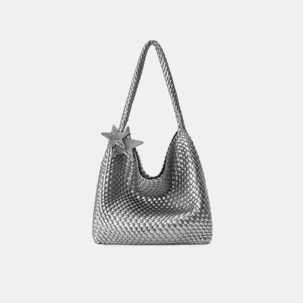 ECODAY Woven Faux Leather Tote