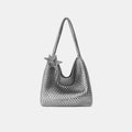 ECODAY Woven Faux Leather Tote