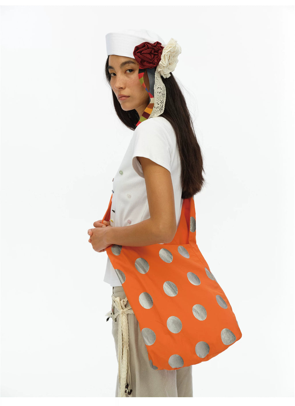 Oinimi Gradual Change Polka Dot Light Messenger Bag
