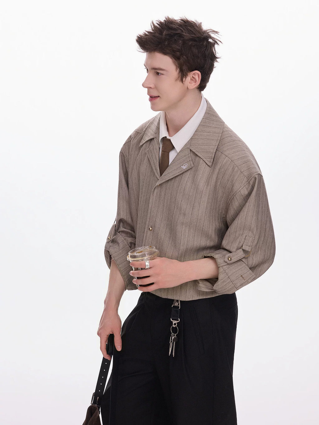 CHOR Premium Striped Fake Two Shirt