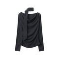 Nariele Premium Temperament Scarf Slim Fit Skirt