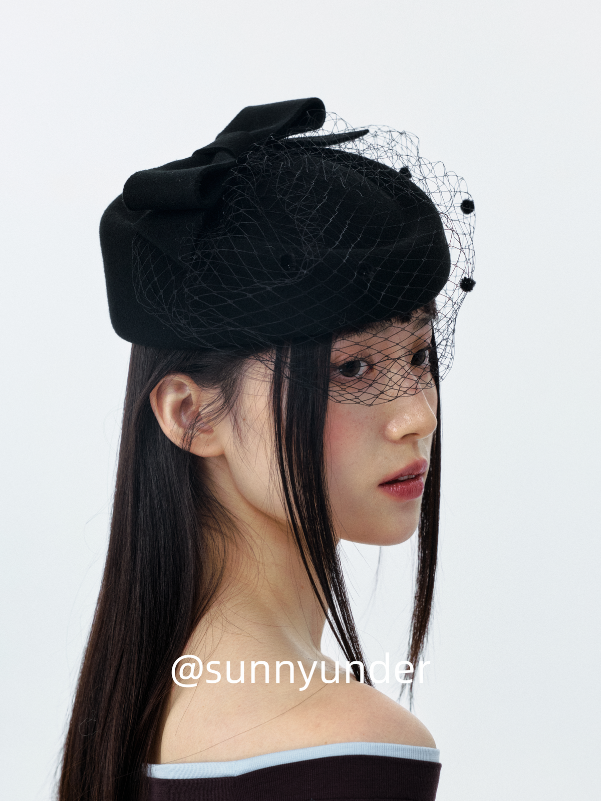 Sunnyunder Vintage Elegant Mesh Woolen Hat