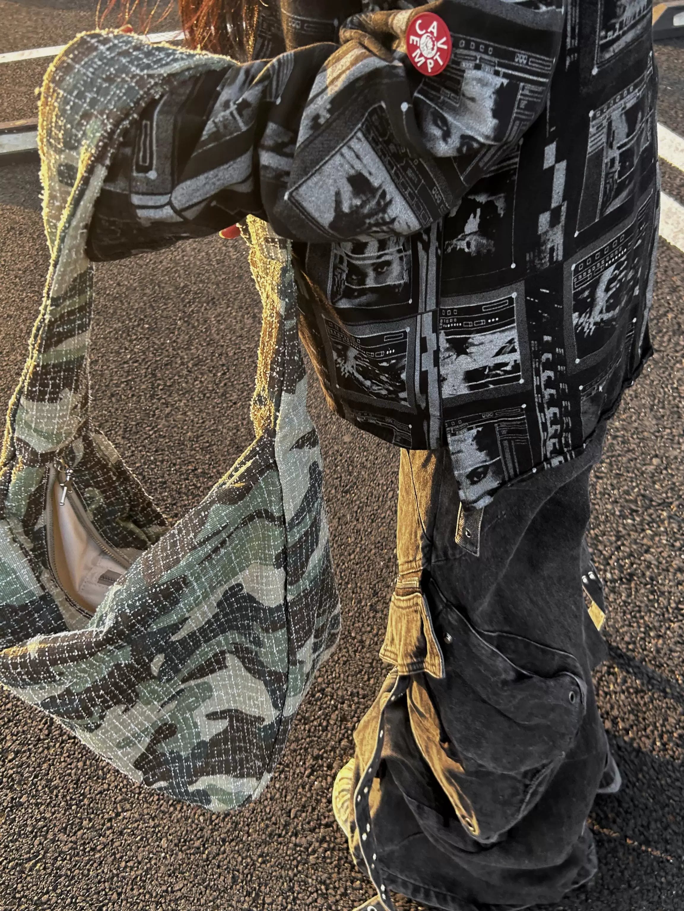 CENSMADE Casual Commuter Camouflage Canvas Shoulder Bag