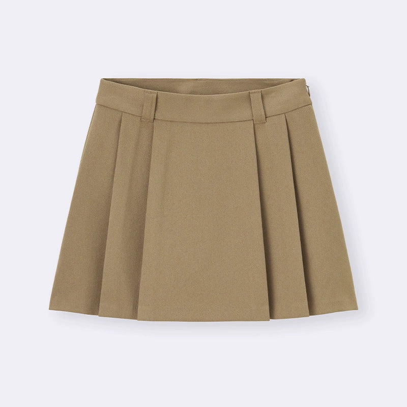 GU Pleated Short Fashion Simple Culottes