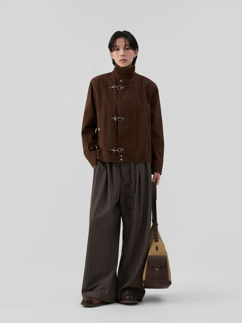 Sameuoo Micro Loose Short Hem Micro Jacket