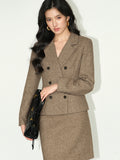 NEVA HU Waist Suit Woolen Jacket