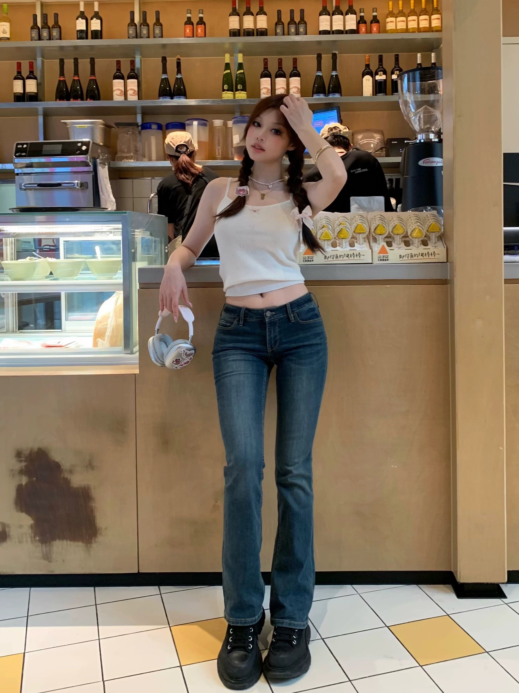 Popchee Casual Versatile Slim Slim Jeans