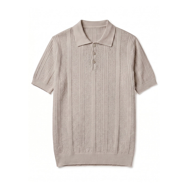 Inflation Knit Polo Shirt