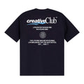 Loopsoon Contrast Print 100% Cotton Relaxed Crew Neck Tee