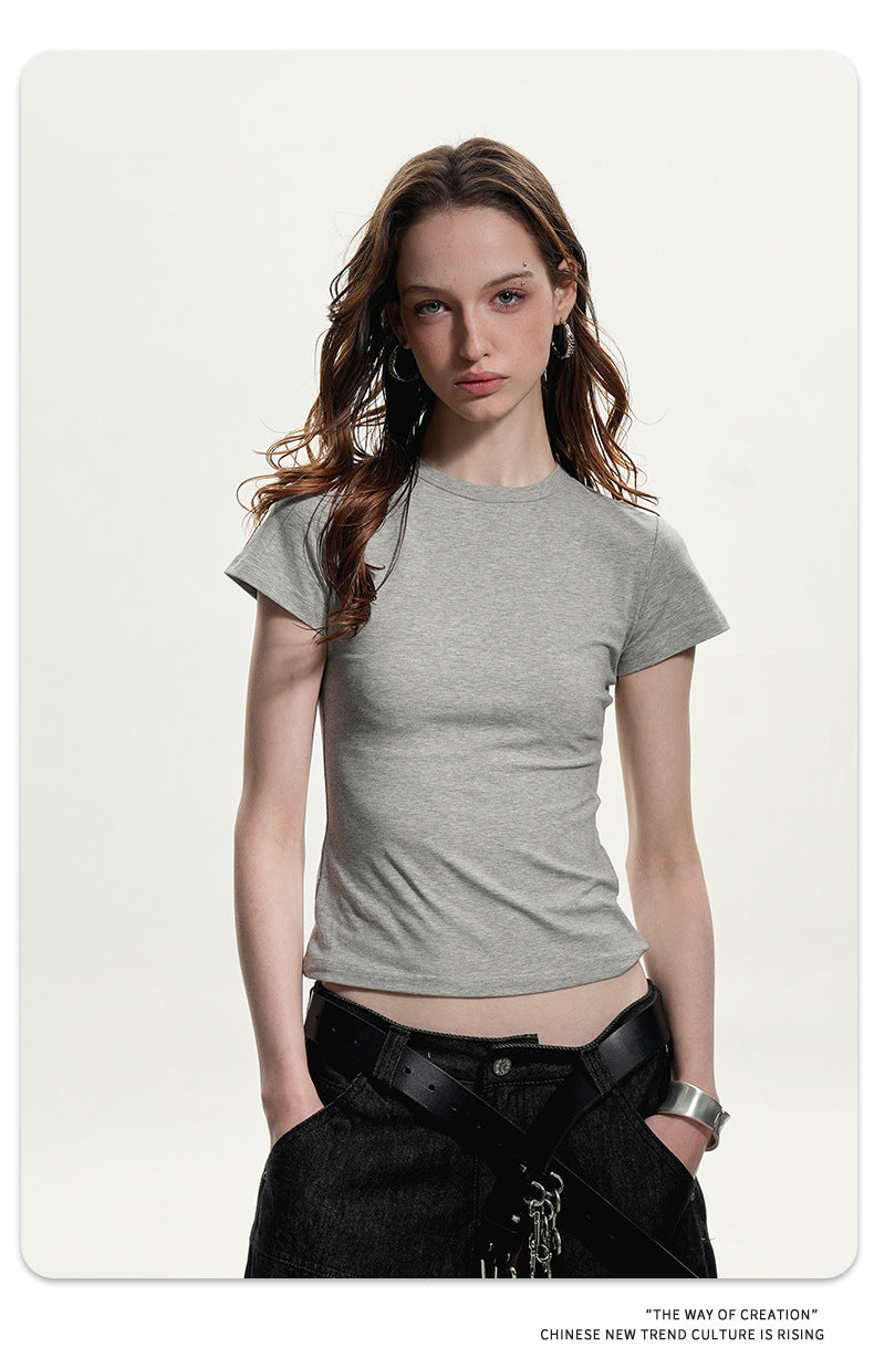 11KN Thin Advanced Sense Casual Anti-wrinkle Versatile Slim Tee