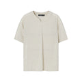 Unvesno Relaxed Raglan V-Neck Linen Tee
