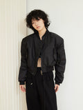 SUNYVONNE Thickened Zipper Short Cotton-padded Jacket