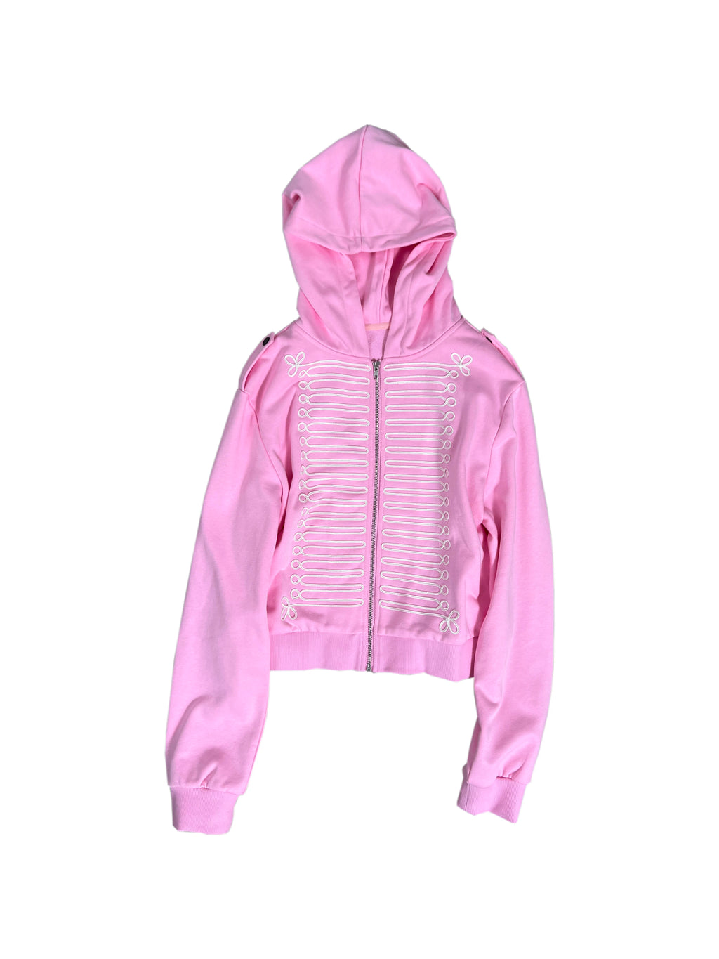 CHAI Rope Embroidered Court Epaulettes Totem Couple Hoodie Sweater