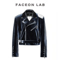 FACEON LAB Smoky Gray Velvet Cropped Jacket