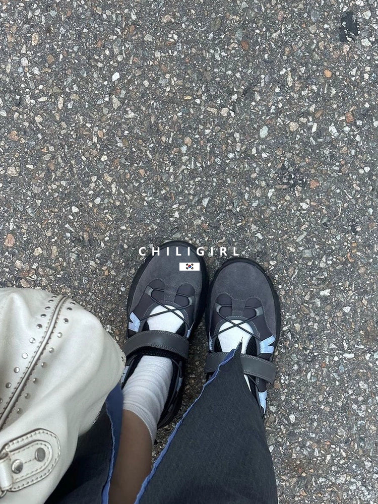 CHILIGIRL Strap Breathable Platform Shoes