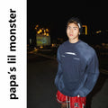 Papaslilmonster Hand Spray Painting Gradual Change Long Sleeve